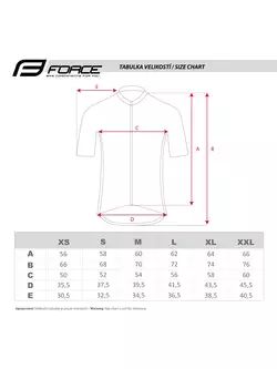 FORCE BEST Men bicycle t-shirt black-red 9001291