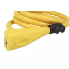 FORCE Bicycle lock yellow 120cm/10mm 49172