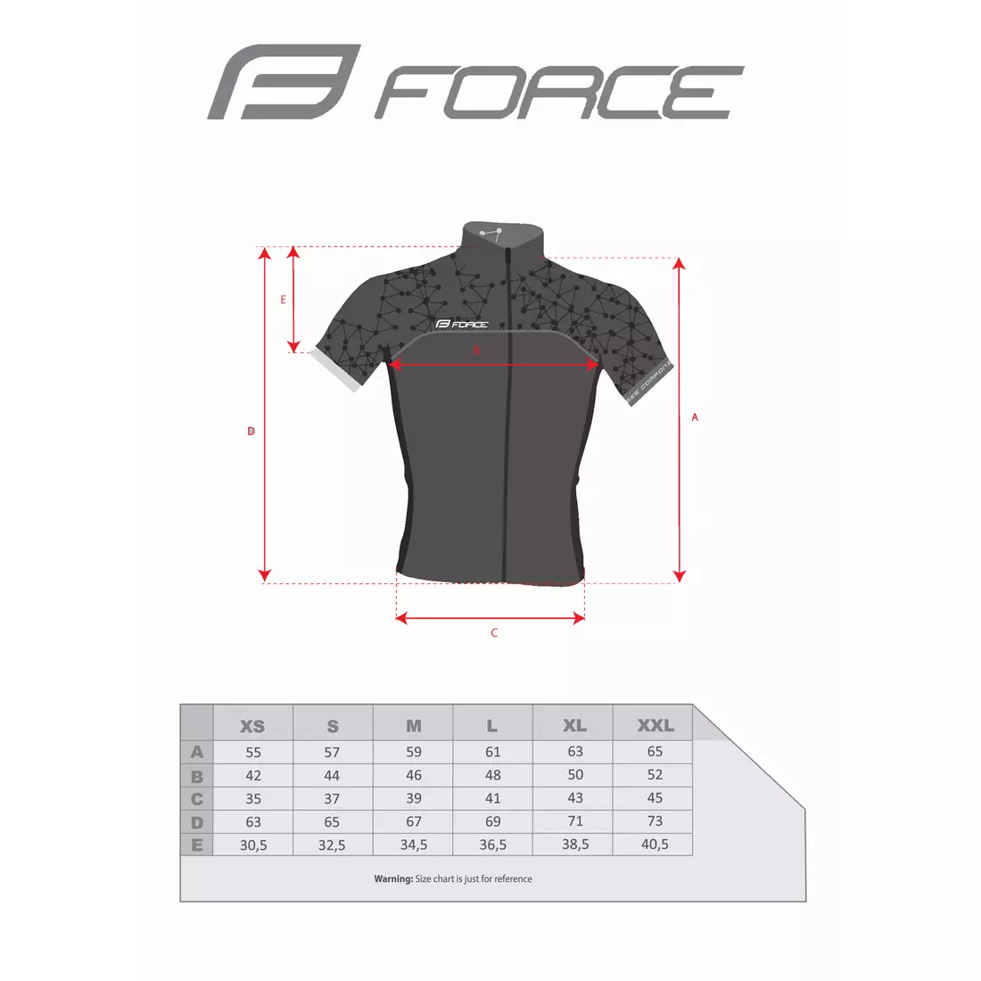FORCE FINISHER Men Bicycle t-shirt white-grey 9001284