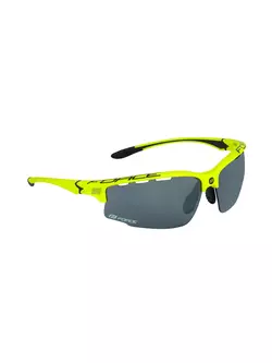 FORCE Sports glasses with interchangeable lenses QUEEN fluo-black, 91062
