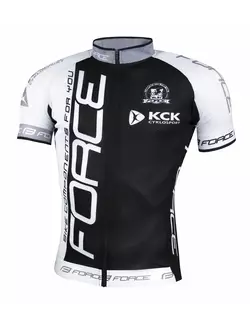 FORCE TEAM Men bicycle t-shirt black-white 900856