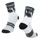 FORCE TRIANGLE cycling/sports socks, black and white