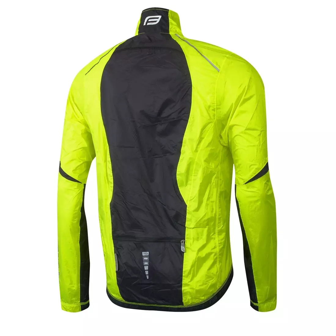 FORCE X53 rainproof cycling jacket, fluo-black 899801