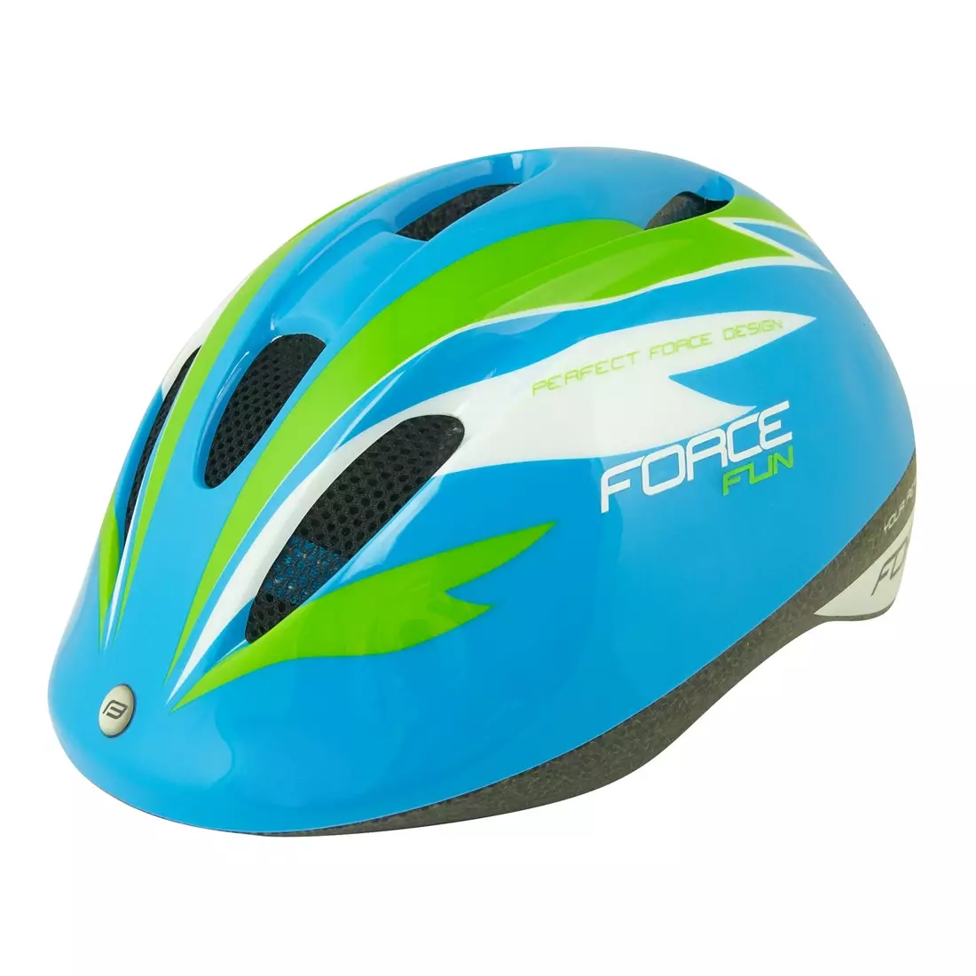 FORCE children's bicycle helmet FUN STRIPES blue