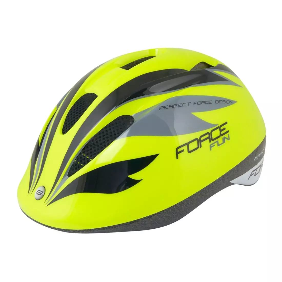 FORCE children's bicycle helmet FUN STRIPES fluor