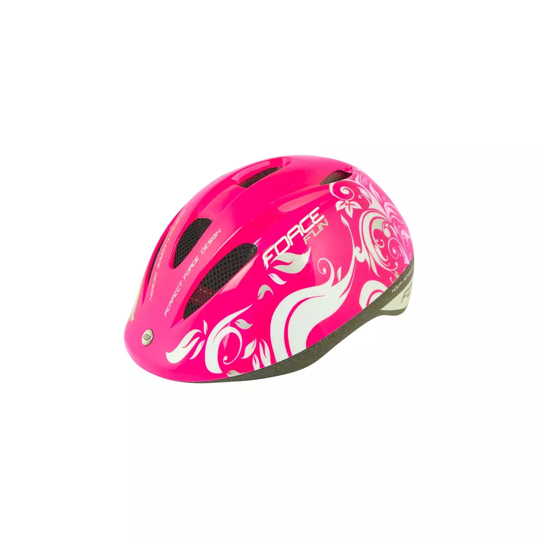 FORCE children's bicycle helmet FUN STRIPES pink