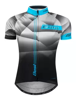 FORCE men's cycling jersey BEST black-gray-blue 9001292
