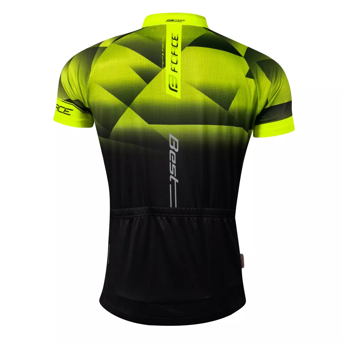FORCE men's cycling jersey BEST fluo-black 9001293