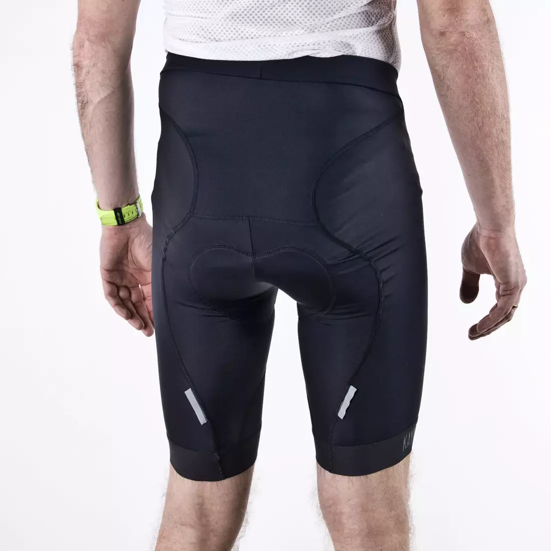 KAYMAQ PRO 30201 - men's bibless cycling shorts, HP Carbon, color: Black