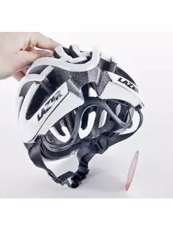 LAZER BLADE+ Rollsys&amp;#x00AE; road bike helmet white gloss