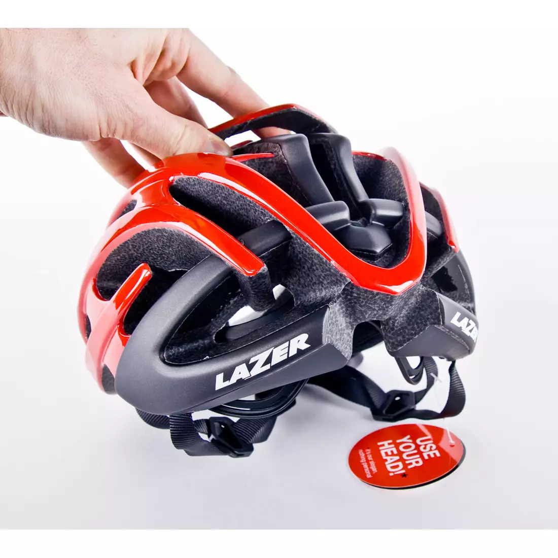 LAZER BLADE+ road bicycle helmet Rollsys&amp;#x00AE; red glossy
