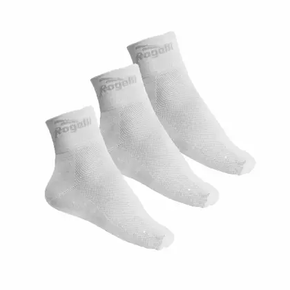 ROGELLI 3-pack cycling sports socks PROMO White