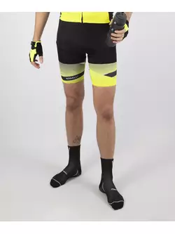 ROGELLI ARTE bib shorts, fluo black yellow