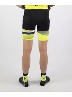 ROGELLI ARTE bib shorts, fluo black yellow