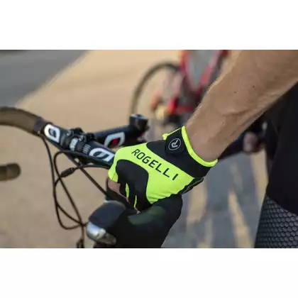ROGELLI Arios cycling gloves, fluor yellow
