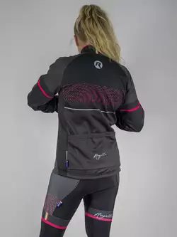 ROGELLI BELLA women's cycling jacket, lightly insulated, black-gray-pink