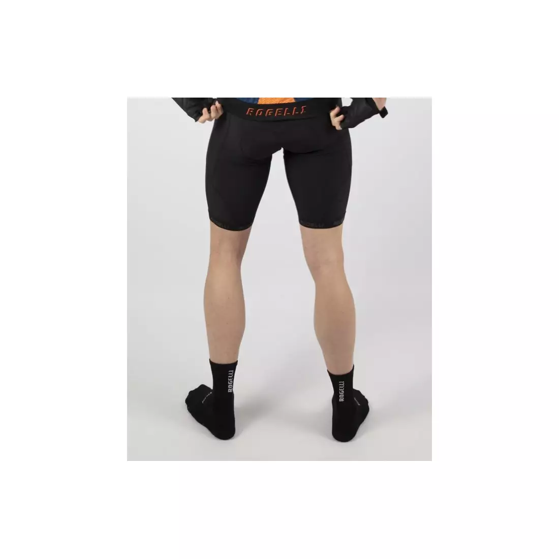 ROGELLI Basic De Lux EVO short bike shorts without braces black 002.600