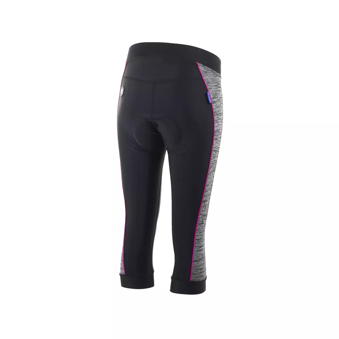 ROGELLI CAROU 3.0 women's 3/4 cycling shorts black-gray-pink 010.259