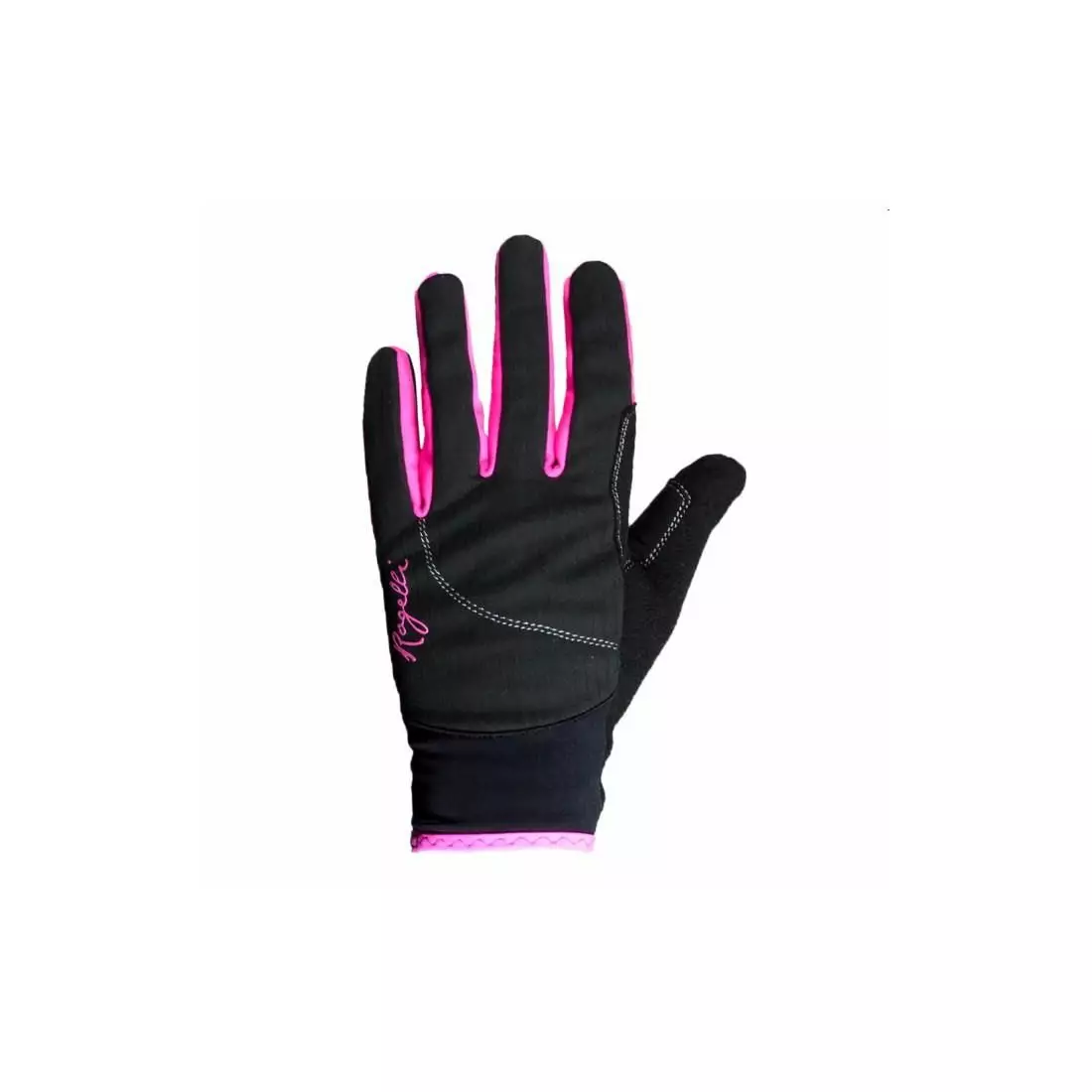 ROGELLI FABEL women's winter gloves, softshell, black-pink