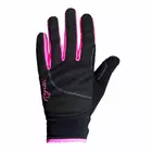 ROGELLI FABEL women's winter gloves, softshell, black-pink
