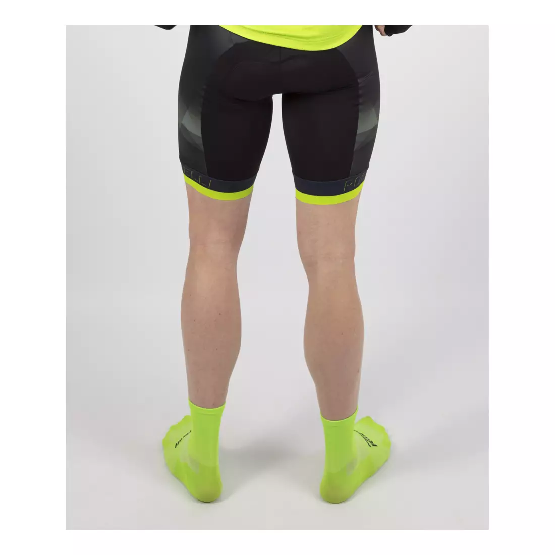 ROGELLI Men's cycling shorts with braces ISPIRATO 2.0 black-fluo