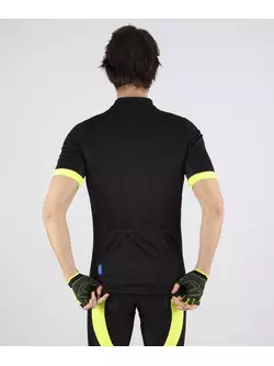 ROGELLI PERUGIA 2.0 men's cycling jersey black-fluor-yellow