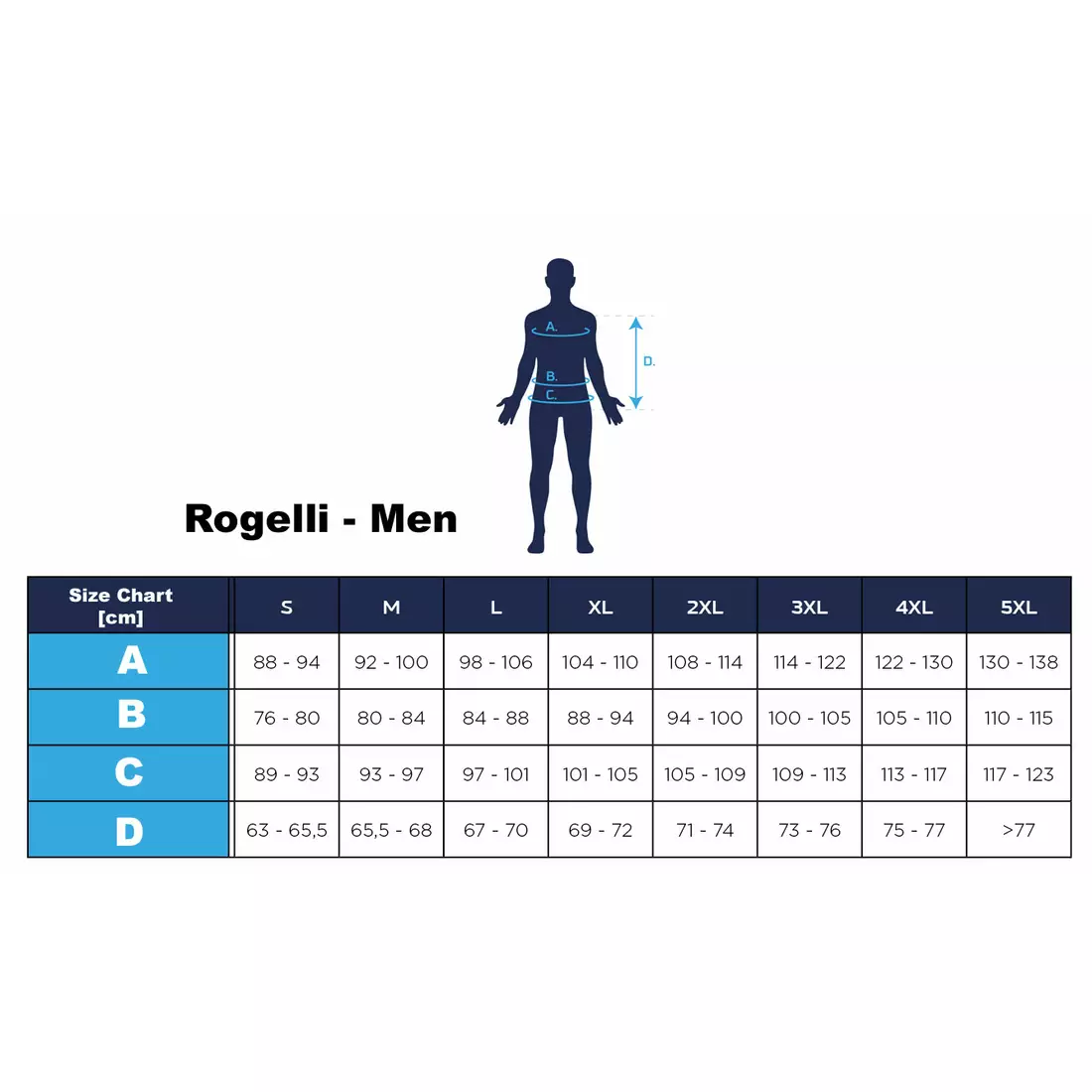 ROGELLI PERUGIA 2.0 men's cycling jersey blue