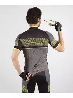 ROGELLI RITMO Bicycle T-shirt black fluor yellow