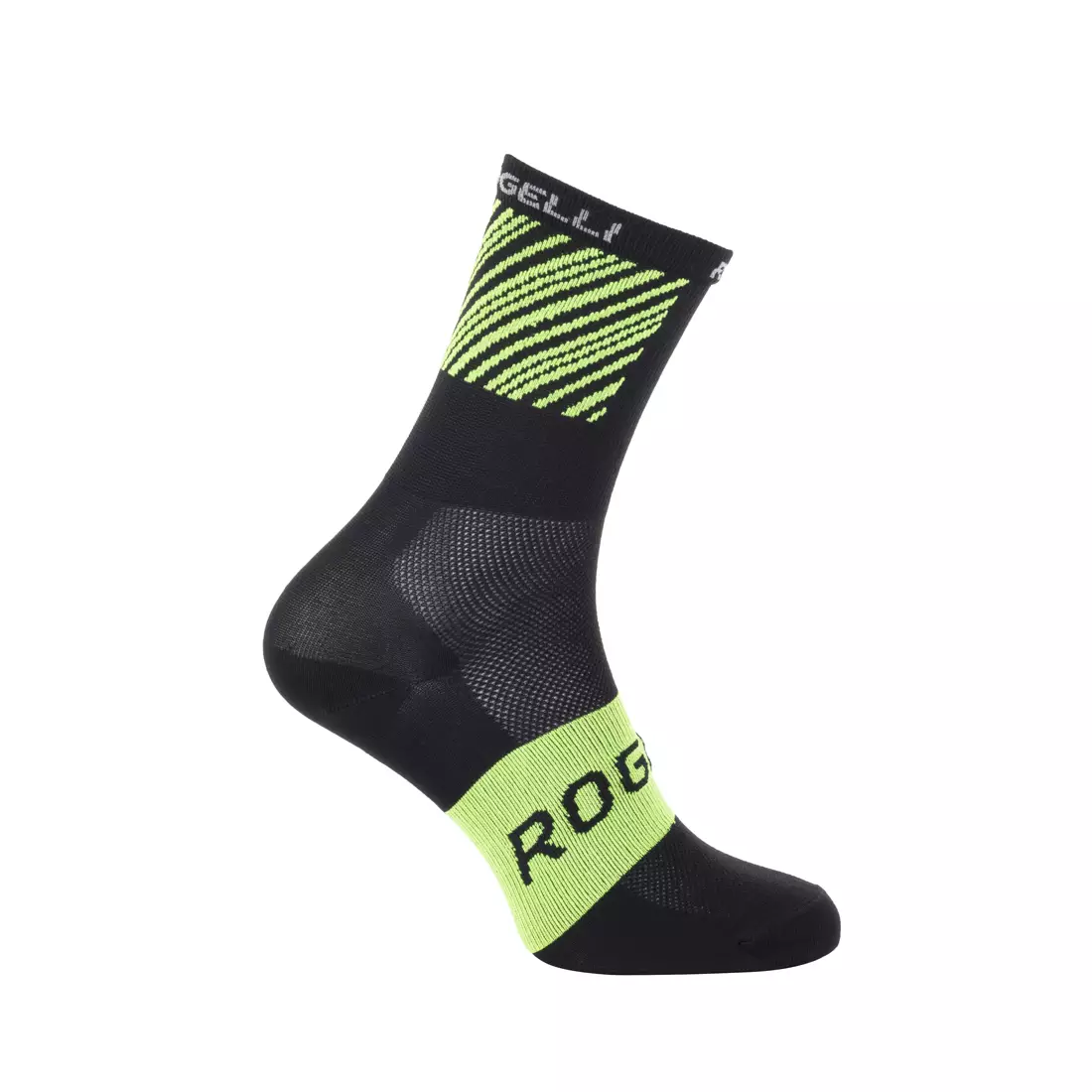 ROGELLI RITMO cycling sports socks black fluor yellow