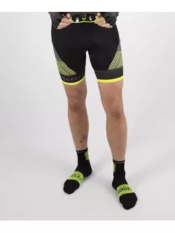 ROGELLI RITMO men's bicycle shorts with suspenders black-fluor 001.263