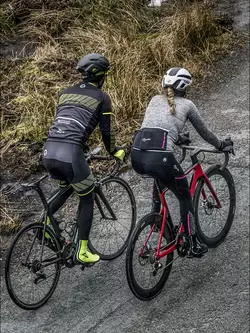 ROGELLI RITMO men's bicycle sweatshirt, black-grey-fluor yellow