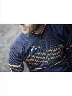 ROGELLI RITMO men's cycling jersey, navy blue-orange