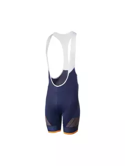 ROGELLI RITMO men's cycling shorts with braces blue-orange 001.265