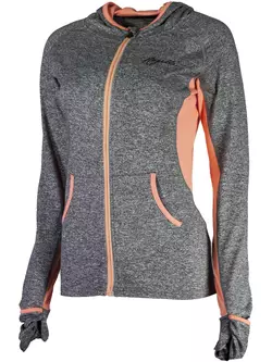 ROGELLI ROSETTA women's long-sleeved T-shirt with hood 050.410, color: gray