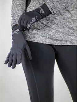 ROGELLI RUN 890.003 TOUCH women's running gloves, black