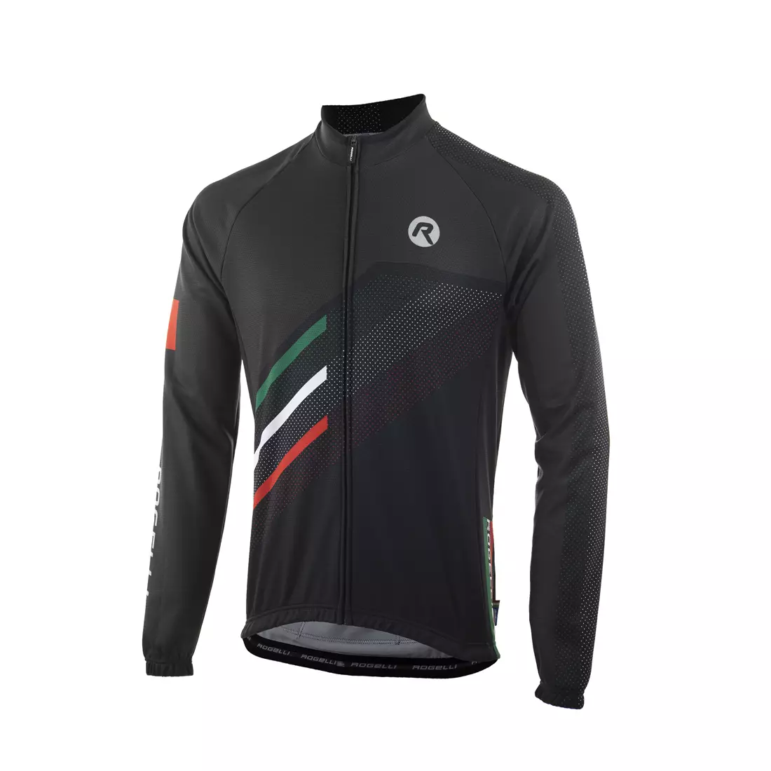ROGELLI TEAM 2.0 black cycling warm sweatshirt
