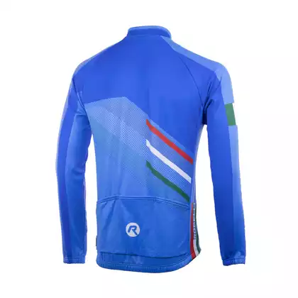 ROGELLI TEAM 2.0 warm blue cycling sweatshirt