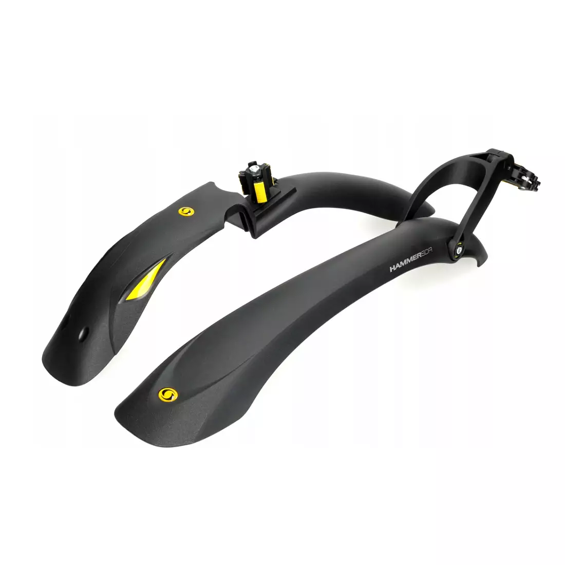 SIMPLA bicycle fender set 24&quot;-28&quot; HAMMER 3 SDE black and yellow