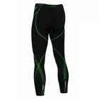 TERVEL OPTILINE men's thermoactive trousers / leggings OPT3004, black and green