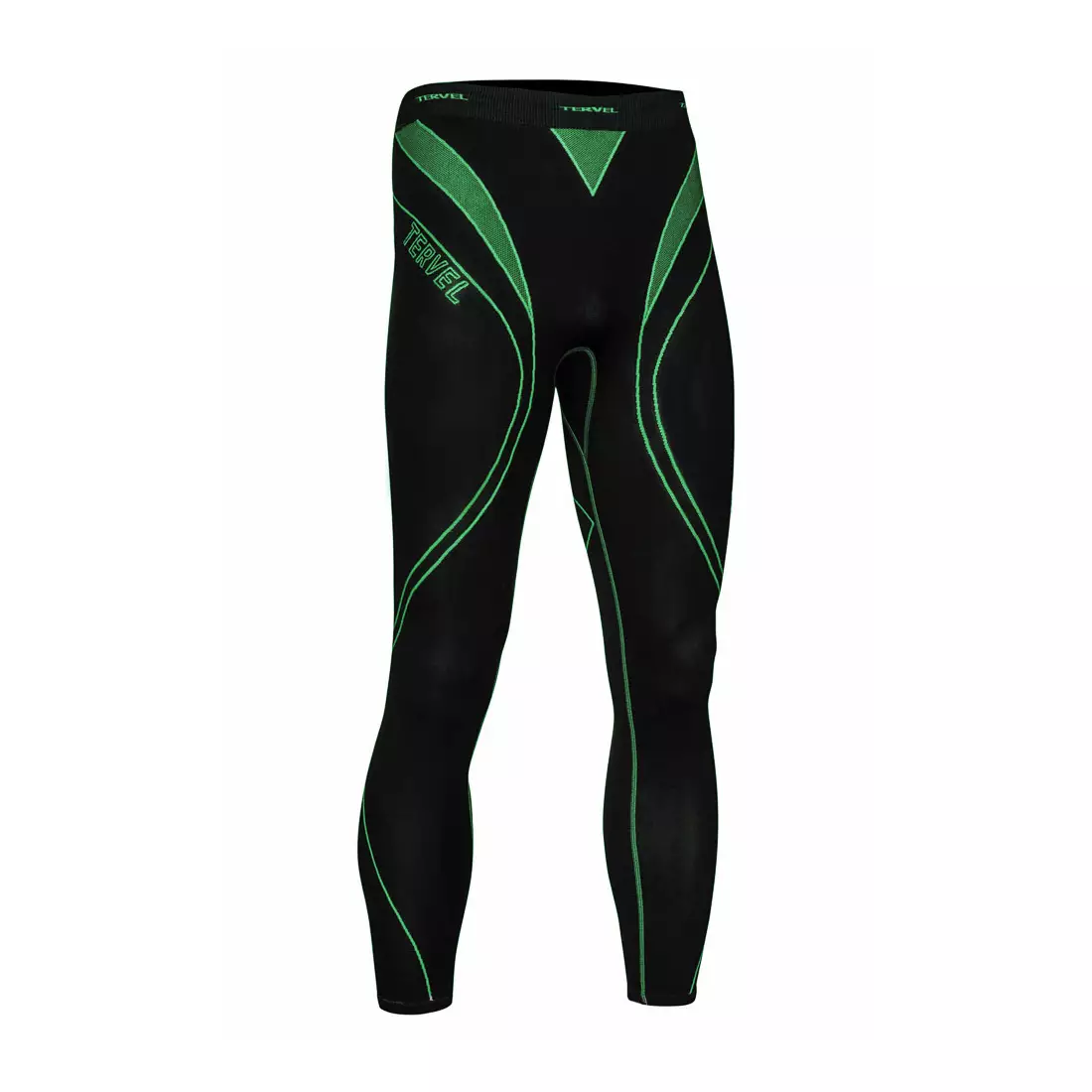 TERVEL OPTILINE men's thermoactive trousers / leggings OPT3004, black and green