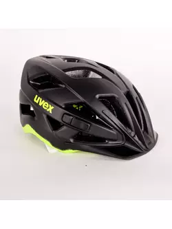 UVEX Active CC Black and Fluorine bicycle helmet
