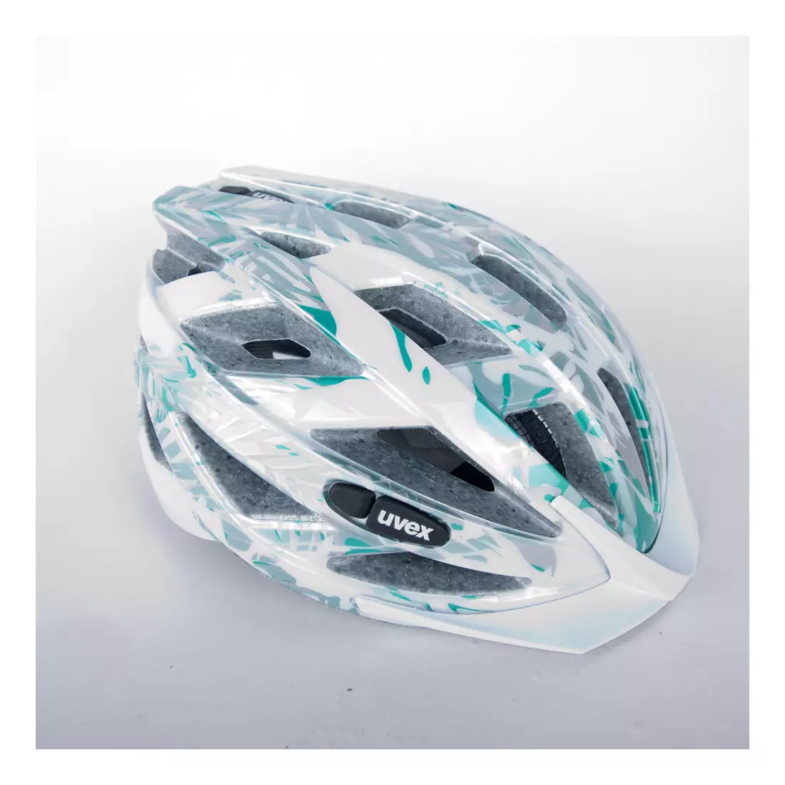 UVEX Air Wing bicycle helmet white green