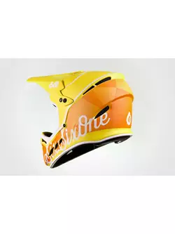 661 RESET GEO CITRUS Bicycle fullface helmet yellow-orange