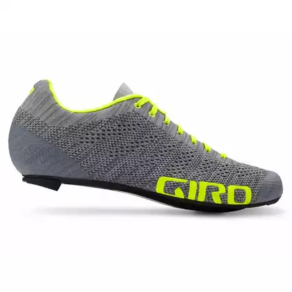 Men's road bike shoes - GIRO EMPIRE E70 KNIT gray heather highlight yellow