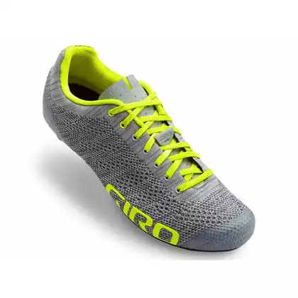 Road shoes - GIRO EMPIRE E70 KNIT gray heather highlight yellow
