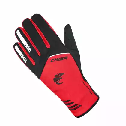 CHIBA 2ND SKIN winter bicycle gloves Red
