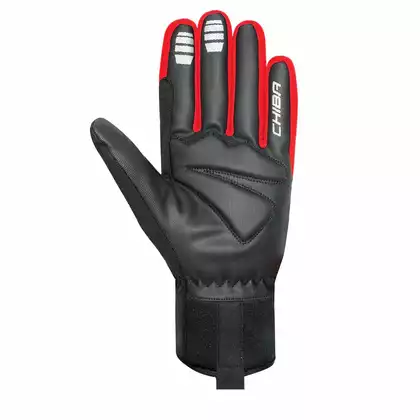 CHIBA 2ND SKIN winter bicycle gloves Red