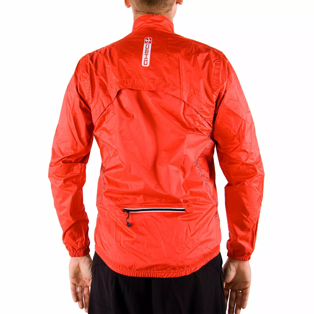 DEKO J1 rain jacket for bicycles Red