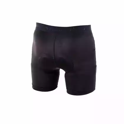 DEKO men's cycling boxer shorts with a bicycle insert, black