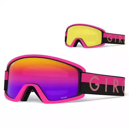 Women's ski / snowboard goggles GIRO DYLAN BLACK PINK THROWBACK GR-7094553